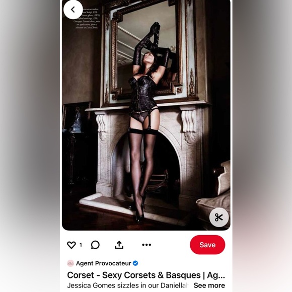 💯Auth BNIB Agent Provocateur Soiree Daniellah Leather Corset! - Picture 4 of 10